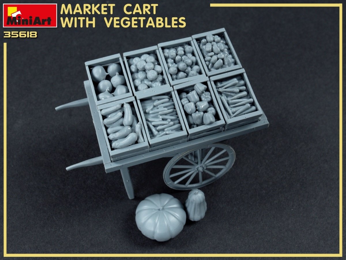 MiniArt 35623 MARKET CART WITH VEGETABLES 35623 1/35 – imagen 3