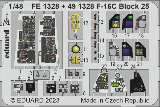 Eduard BIG49364 F-16C Block 25 KINETIC MODEL 1/48 – imagen 5