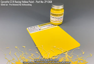Peinture jaune course Zero Paints ZP-1368 Corvette C7.R 60 ml