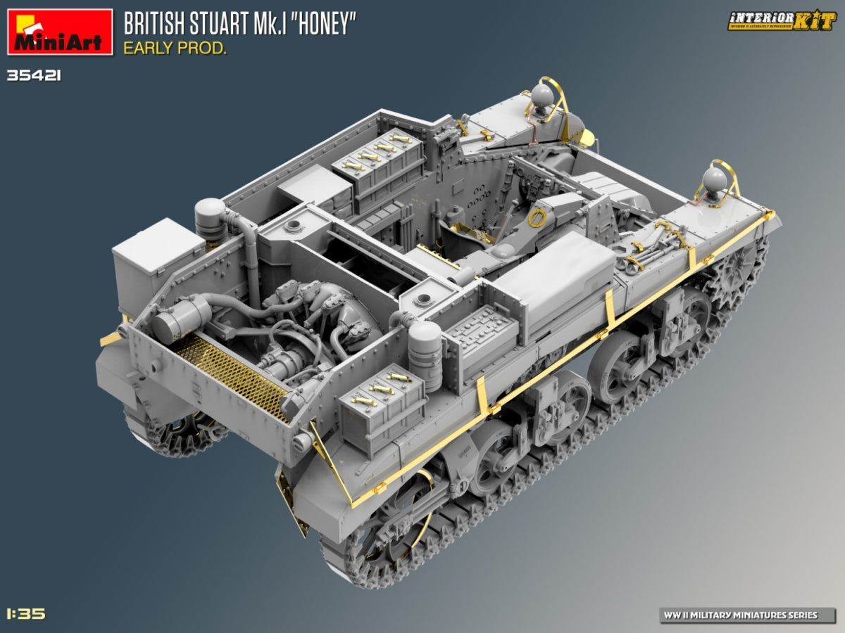 MiniArt 35421 BRITISH STUART MK.I HONEY EARLY PROD. INTERIOR KIT 1/35 – imagen 8
