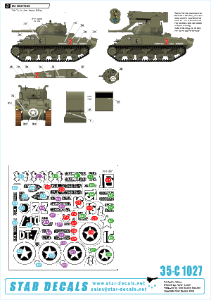 Star Decals 35-C1027 US 70th Tank Battalion on Utah Beach 1/35 – imagen 2