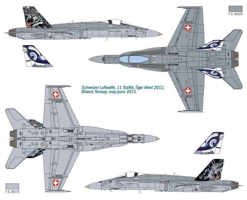 Italeri 1347 F/A-18 Hornet Tiger Meet 2012 1/72 – imagen 2