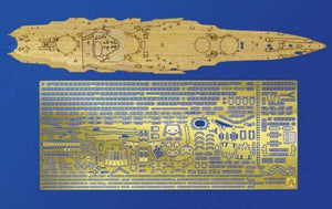 Aoshima 00460 I.J.N. BATTLESHIP YAMASHIRO 1944 RETAKE VER. DECK SHEET &amp;amp; PHOTO ETCHED PARTS SET 1/700