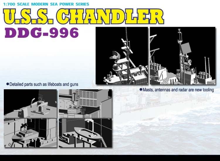 Dragon 7026 U.S.S. Chandler DDG-996 1/700 – immagine 4