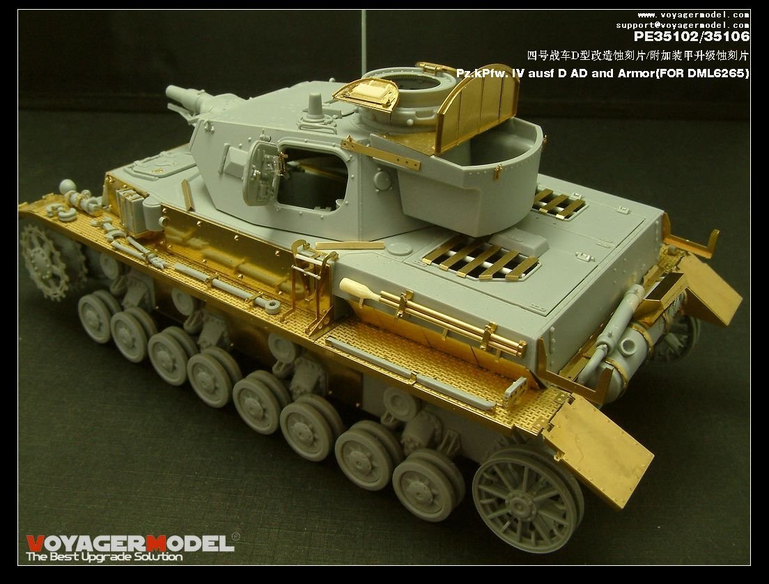 Voyager Model PE35106 Pz.kPfw. IV ausf D AD Armor 1/35 – imagen 8
