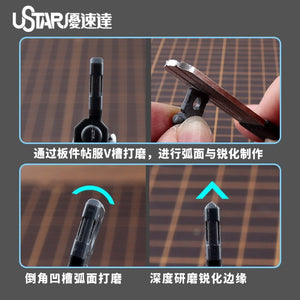 U-Star UA-90677 Circular chamfered trimming file / Okrągły, fazowany pilnik – imagen 3