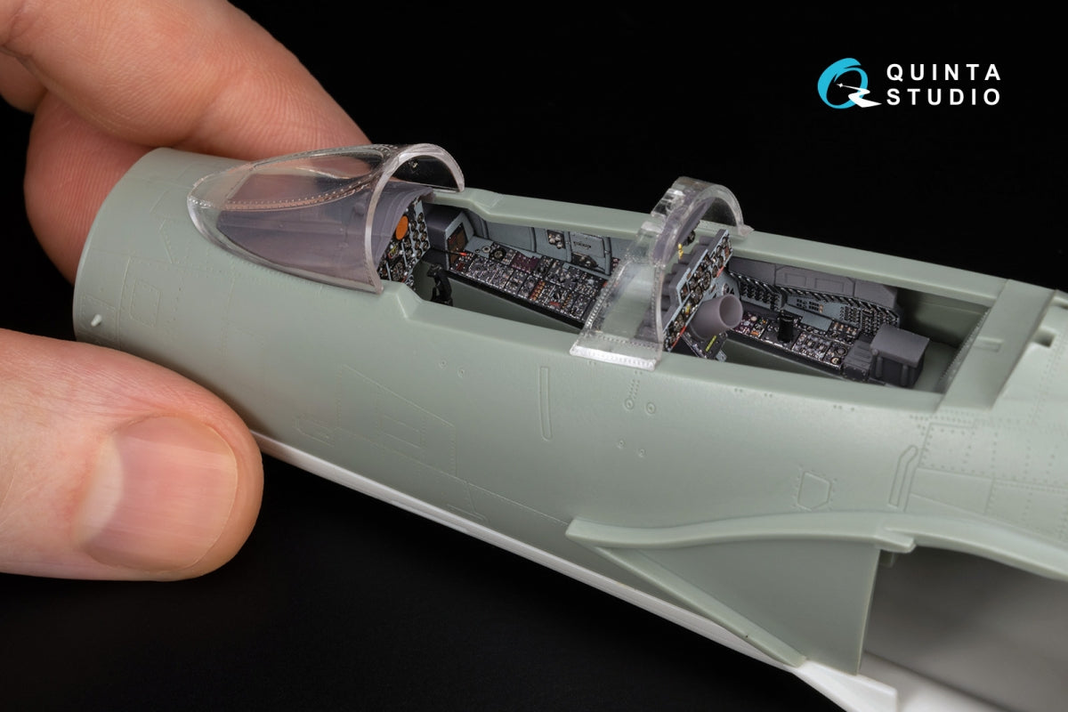 Quinta Studio QD+48487 F-4C Phantom II 3D-Printed &amp;amp; coloured Interior on decal paper (Academy) (with 3D-printed resin parts) 1/48 – immagine 10