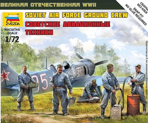 Zvezda 6187 Soviet Air Force Ground Crew 1/72 – image 2