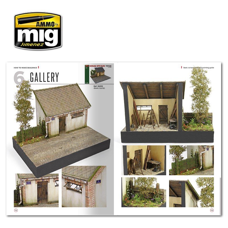 AMMO of Mig Jimenez 6135 HOW TO MAKE BUILDINGS. BASIC CONSTRUCTION AND PAINTING GUIDE (English) – imagen 6