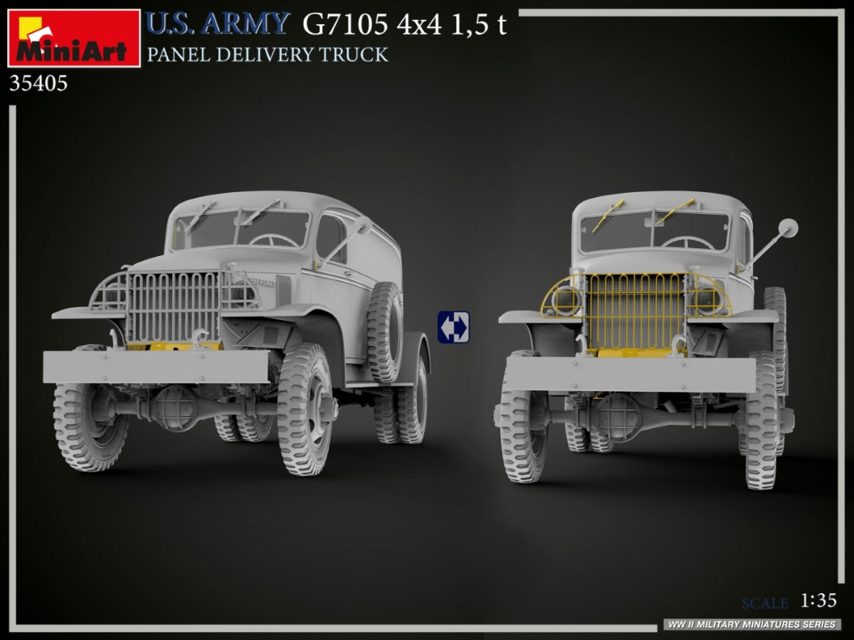 MiniArt 35405 U.S. ARMY G7105 4х4 1,5 t PANEL DELIVERY TRUCK 1/35 – imagen 23