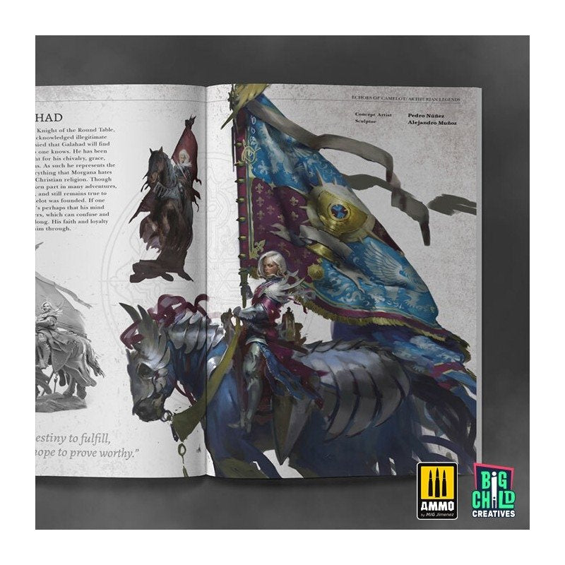 Ammo of Mig BCECLI002 Echoes of Camelot Artbook and Painting Guide – zdjęcie 3