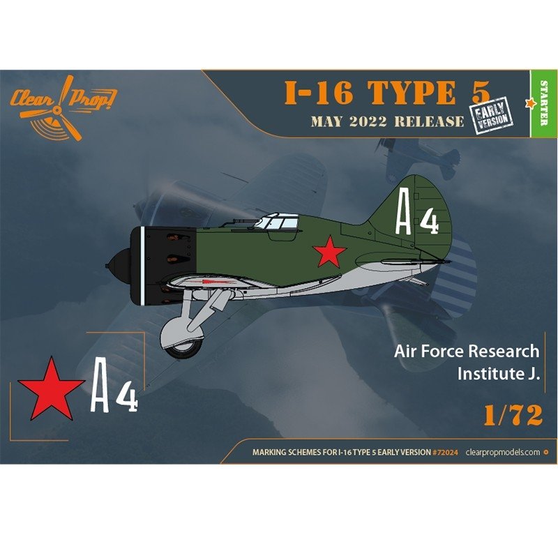 Clear Prop! CP72024 I-16 Type 5 version initiale KIT DE DÉMARRAGE 1/72 – image 7