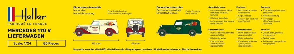 Heller 80736 MB 170 Lieferwagen 1/24 – imagen 3