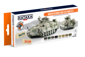 Hataka HTK-CS81 ORANGE LINE – Modern German Army AFV paint set 8x17ml