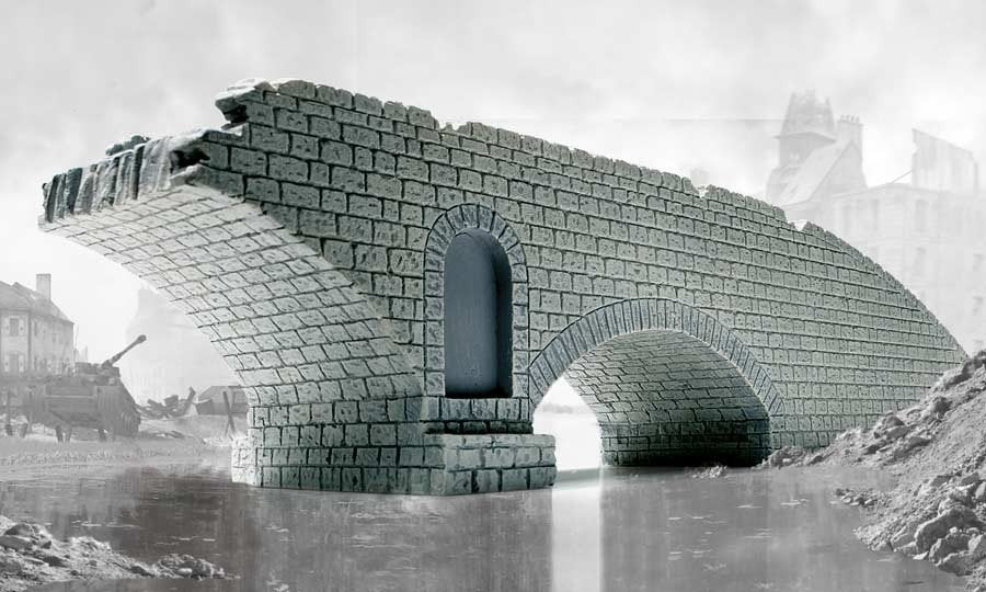 Airfix 75012 Narrow Road Bridge - Broken Span 1/72 – immagine 2