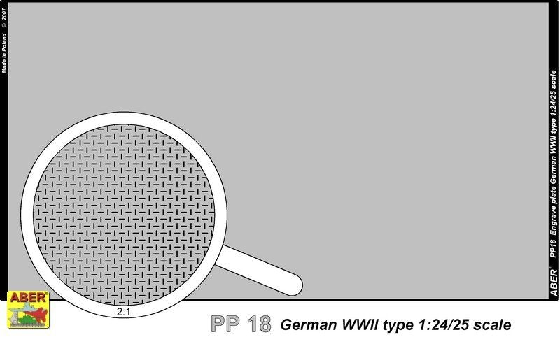 Aber PP18 Engrave plate (140 x 77 mm) - German type II WW 1/24/25 – imagen 2