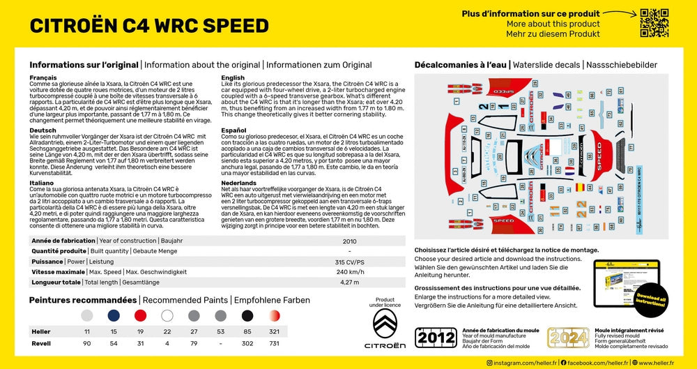 Heller 56117 Citroën C4 WRC Speed - Starter Kit 1/43 – imagen 2