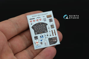 Quinta Studio QD+32241 MiG-3 3D-Printed &amp;amp; coloured Interior on decal paper (Trumpeter) (with 3D-printed resin parts) 1/32 – imagen 5