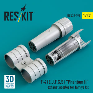 RESKIT RSU32-0196 F-4 (E, J, F, G, S) &amp;quot;Phantom II&amp;quot; exhaust nozzles for Tamiya kit (3D Printed) 1/32 – zdjęcie 2