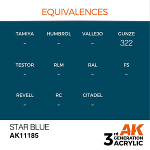 AK Interactive AK11185 STAR BLUE – STANDARD 17ml – imagen 3
