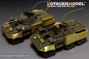 Voyager Model PEA335 WWII US M8/M20 armored car side skirts/stowage bins (For TAMIYA 35228 35234) 1/35 – immagine 6