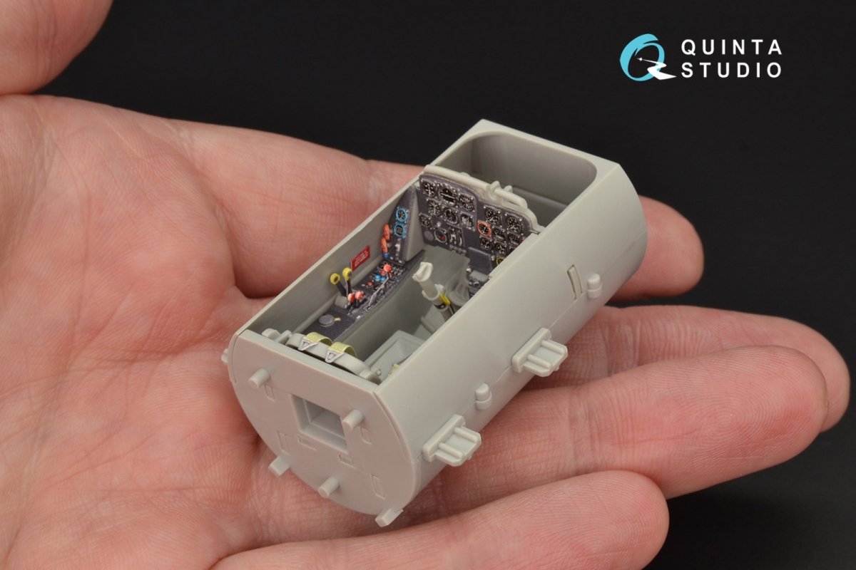 Quinta Studio QD32059 Me-262A 3D-Printed &amp;amp; coloured Interior on decal paper (for Trumpeter kit) 1/32 – imagen 3