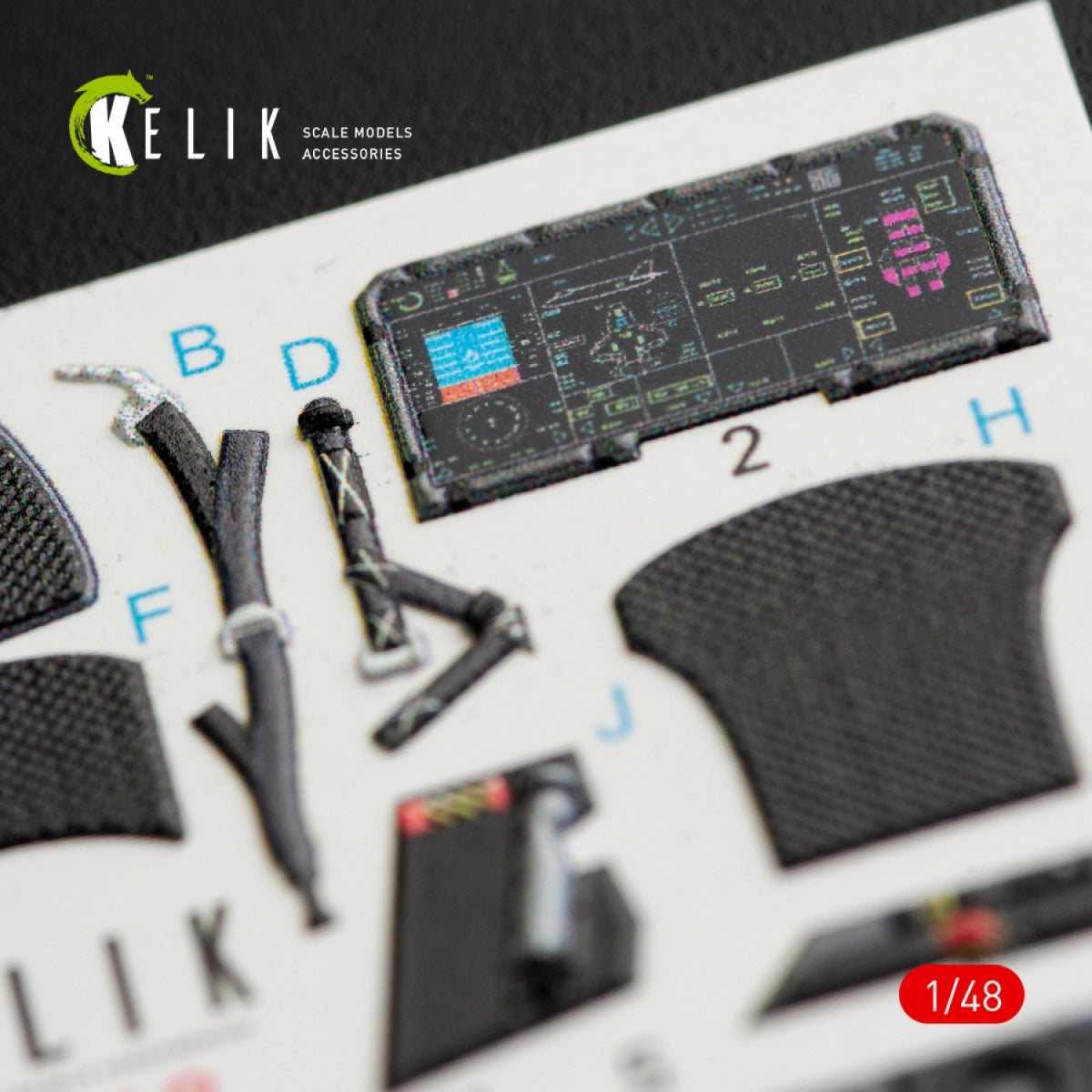 KELIK K48048 F-35B LIGHTNING II INTERIOR 3D DECALS FOR KITTY HAWK KIT 1/48 – imagen 3