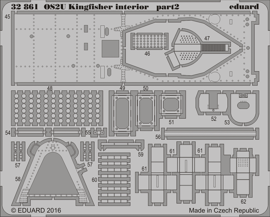 Eduard 32861 OS2U Kingfisher interior KITTY HAWK 1/32 – Bild 2