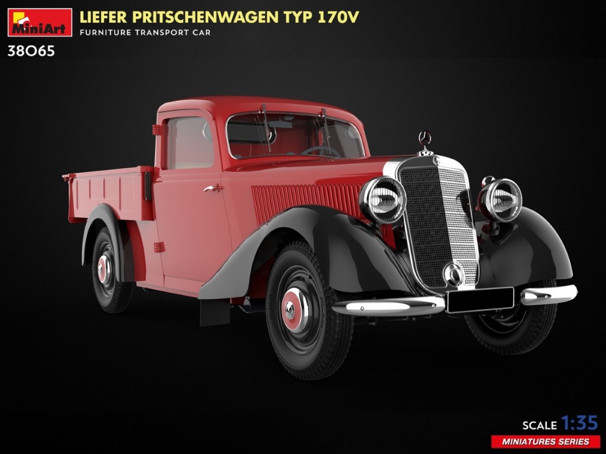 MiniArt 38065 LIEFER PRITSCHENWAGEN TYP 170V. FURNITURE TRANSPORT CAR 1/35 – Bild 8