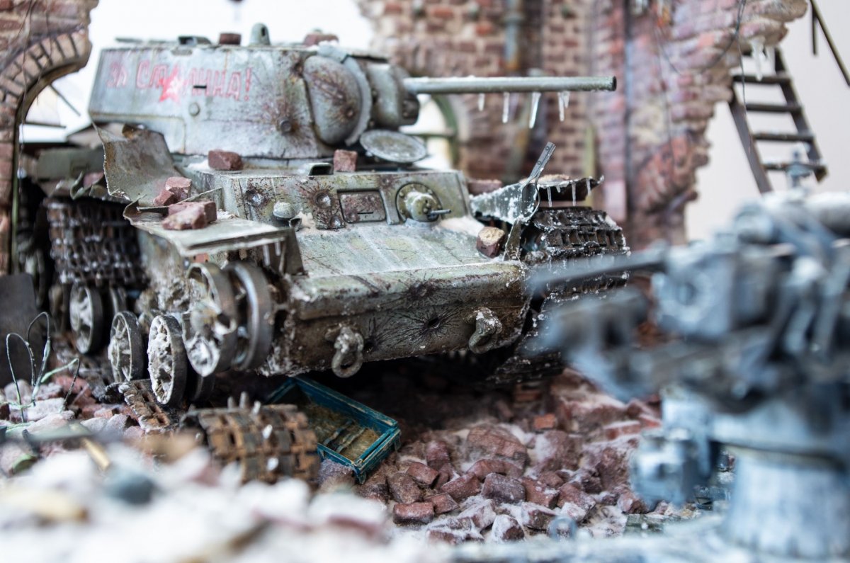 RT-Diorama 35303 Diorama-Base: &amp;quot;Stalingrad tractor factory&amp;quot; 1/35 – imagen 7