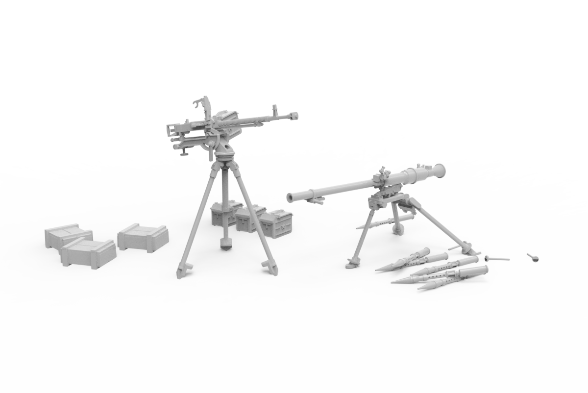 AK Interactive AK35005 Armes de soutien d&amp;#39;infanterie DSHKM et SPG-9 1/35 – image 3