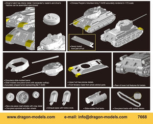 Dragon 7668 Chinese Volunteer T-34/85 1/72 – imagen 2