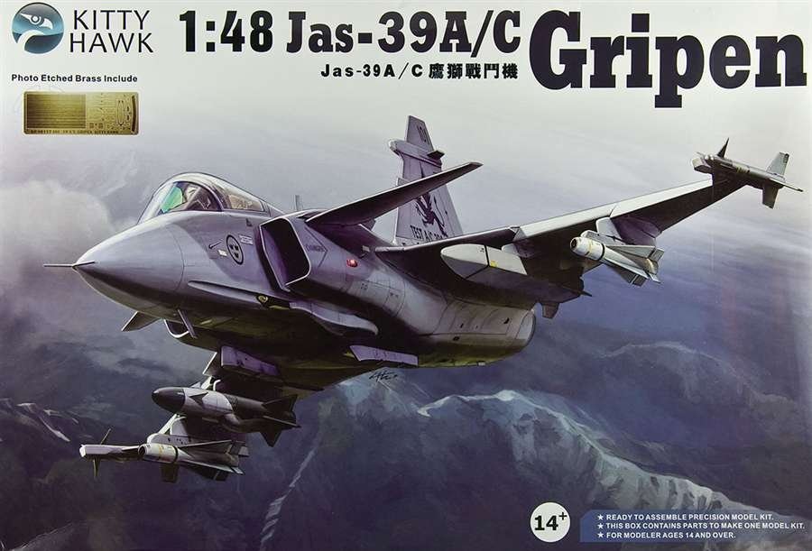 Kitty Hawk 80117 Jas-39 A/C Gripen 1/48