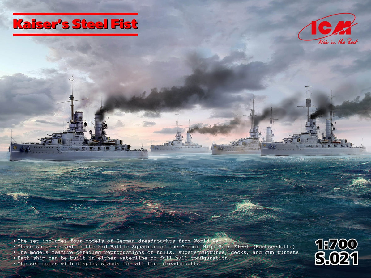 ICM S021 Kaiser's Steel Fist 1/700