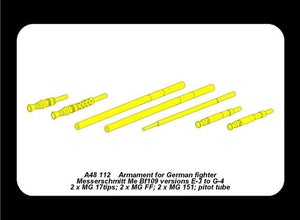 Aber A48 112 Armament for German fighter Me 109E-3 to G-4 1/48 – immagine 4