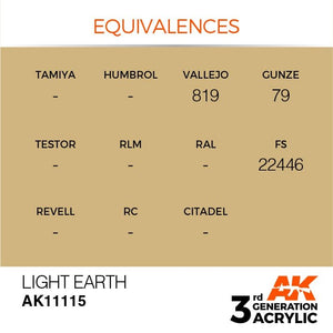 AK Interactive AK11115 LIGHT EARTH – STANDARD 17ml – imagen 3