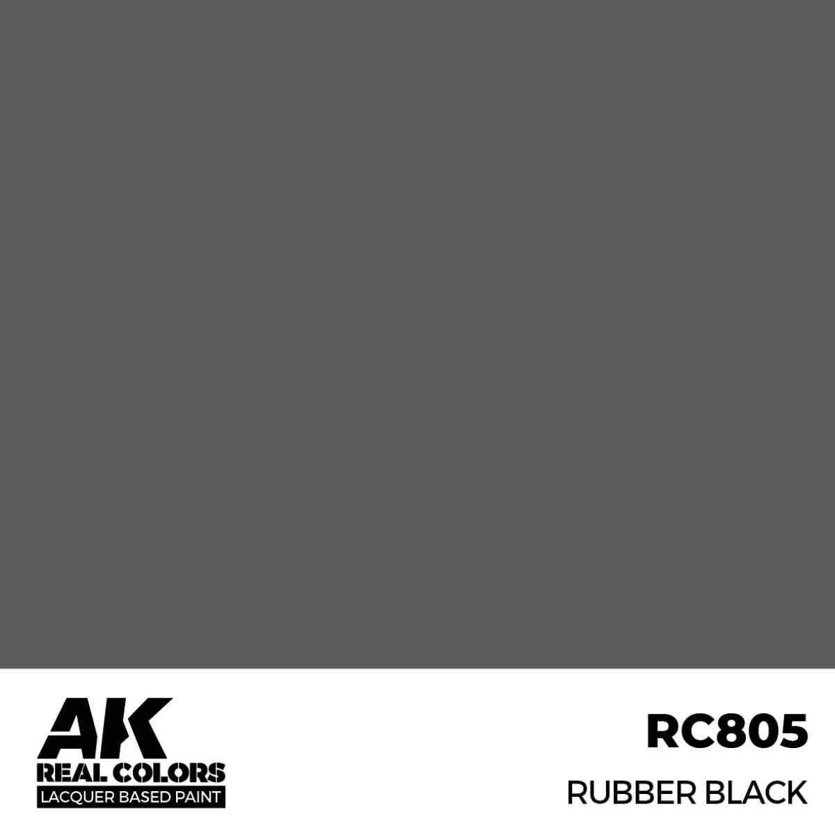 AK Interactive RC805 Caoutchouc Noir 17 ml 