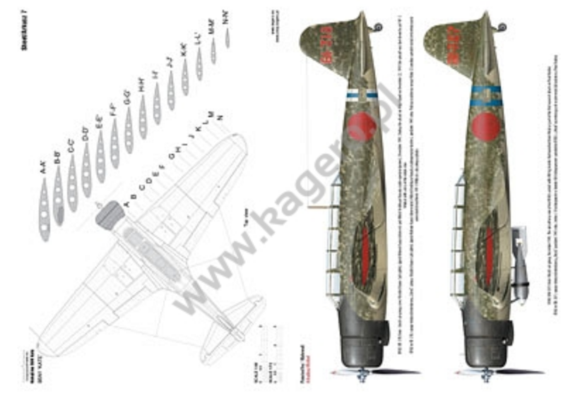 Kagero 7100 Nakajima B5N KATE. B5N1,B5N2 EN/PL – zdjęcie 3