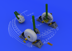 Eduard 648053 Su-27 wheels 1/48 (Academy) – zdjęcie 2