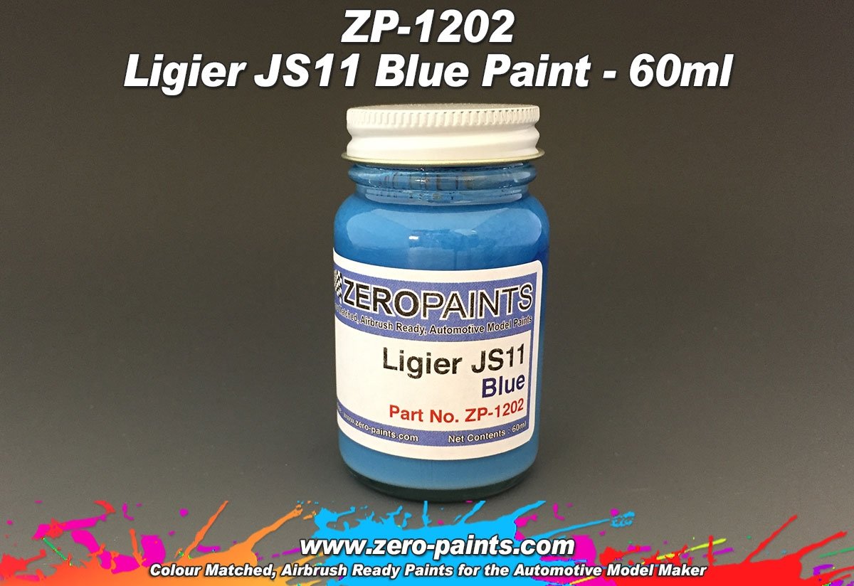 Peinture bleue Zero Paints ZP-1202 Ligier JS11 60 ml