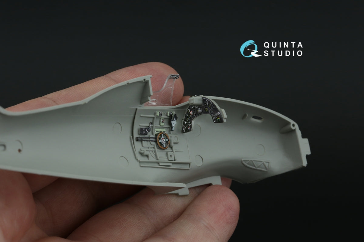 Quinta Studio QD48467 Macchi MC.200 Saetta (Late) 3D-Printed coloured Interior on decal paper (Italeri/Tamiya) 1/48 – imagen 11