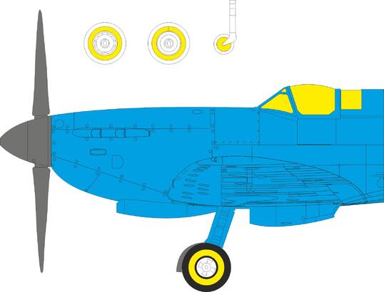 Eduard 644358 Spitfire Mk. IXe LööKplus w/ rounded exhausts for AIRFIX 1/48 – image 5