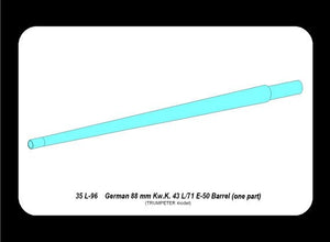 Aber 35L-096 German one part 88mm Kw.K. 43 L/71 barrel for E-50 standard tank 1/35 – image 4