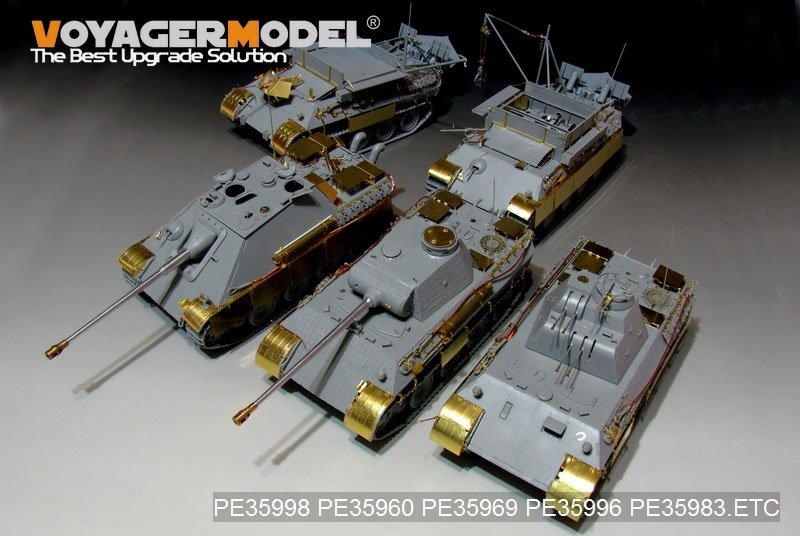 Voyager Model PE35998 WWII German FlaKPanzer V FlaKvierling 20mm MG 151/20 Basic For TAKOM 2105 1/35 – imagen 15