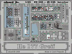 Eduard 49365 He 177 Greif intérieur 1/48 CMK / MPM