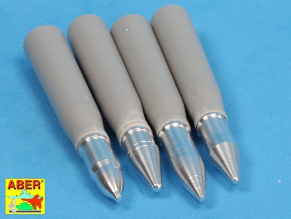 Aber 16073 Panzer IV various 7,5 cm ammo projectiles x 12 pcs. 1/16 – imagen 4