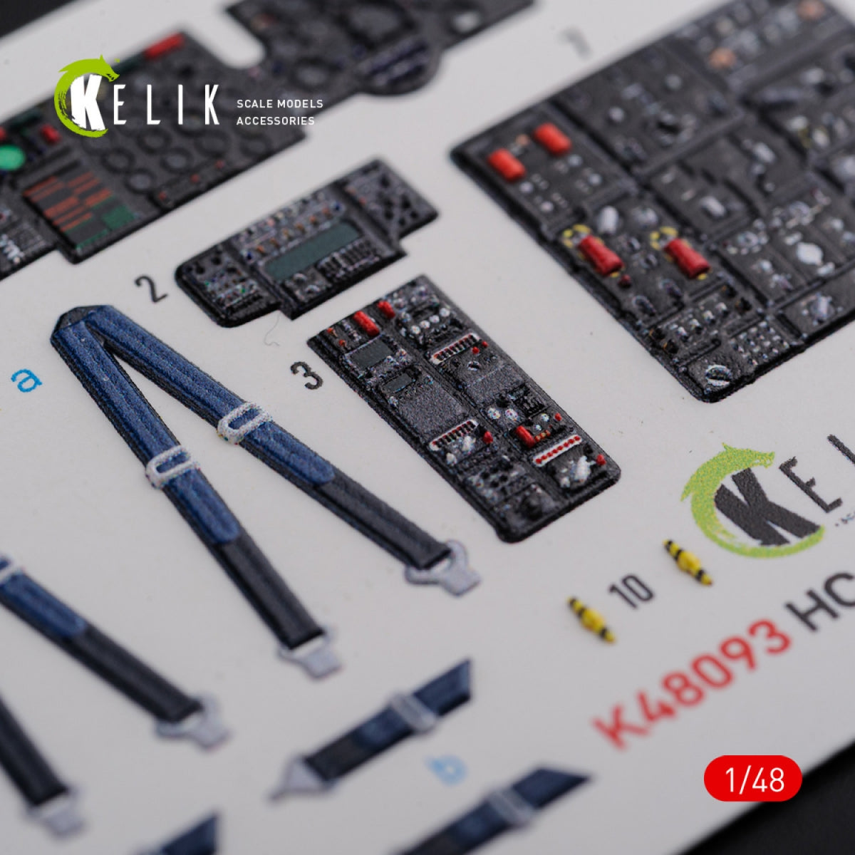 KELIK K48093 CH-47F interior 3D decals for Italeri kit 1/48 – Bild 5