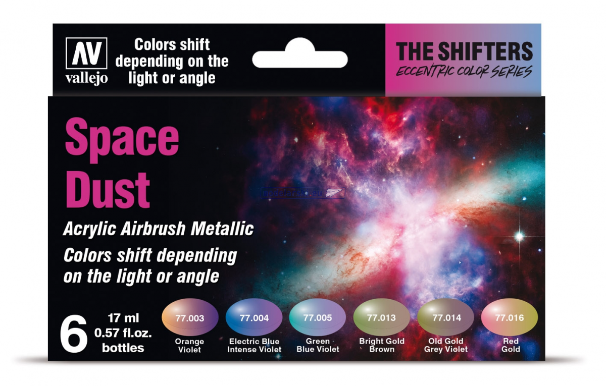 Vallejo 77091 Eccentric The Shifters Zestaw 6 farb 17ML - Space Dust – imagen 2