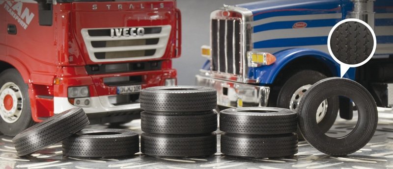 Italeri 3889 Truck Rubber Tyres 8 pcs 1/24 – imagen 2