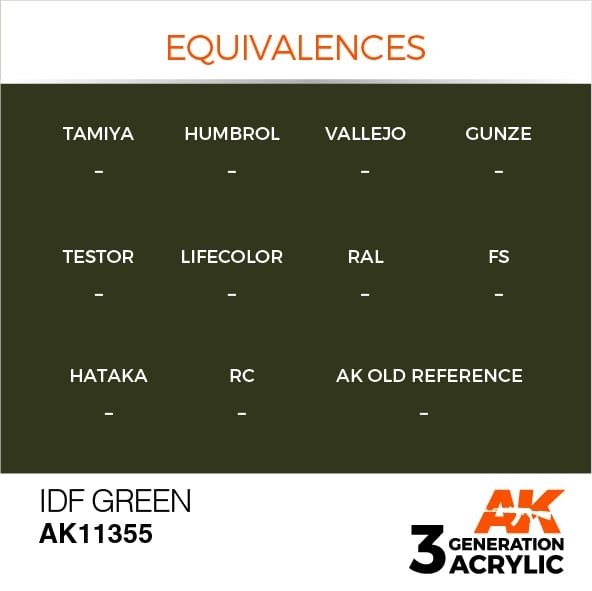 AK Interactive AK11355 IDF Green 17ml – Bild 3